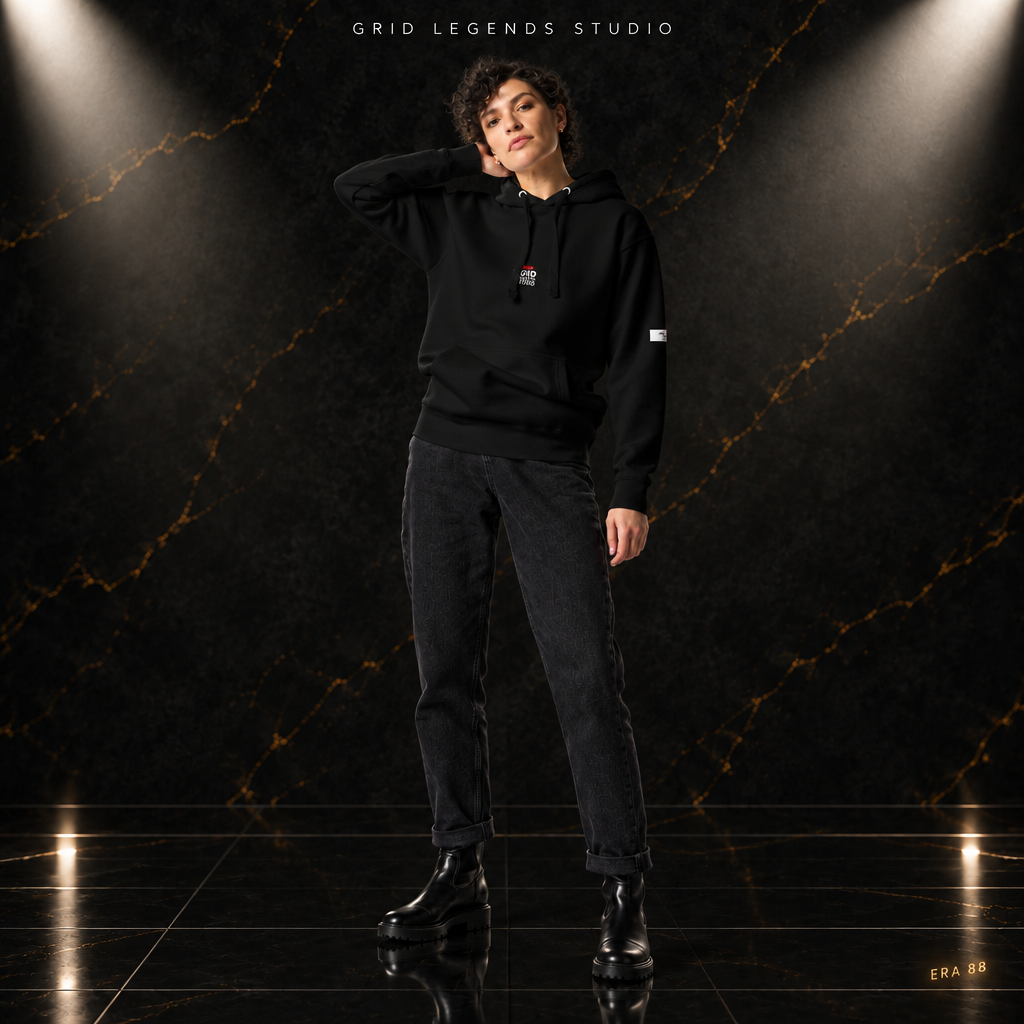 Hoodie nera donna Studio GLS